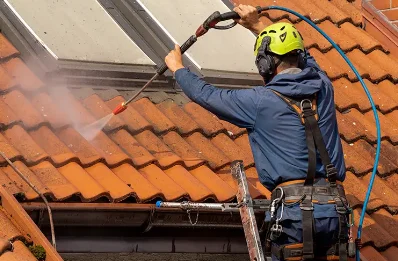 Démoussage et hydrofuge de toiture à Moréac